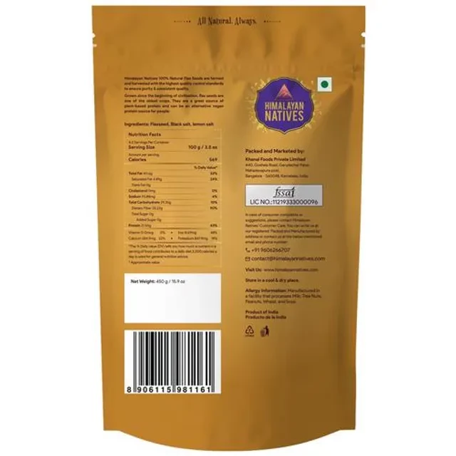 Himalayan Natives Roasted Flax Seeds, 450 g-3.webp